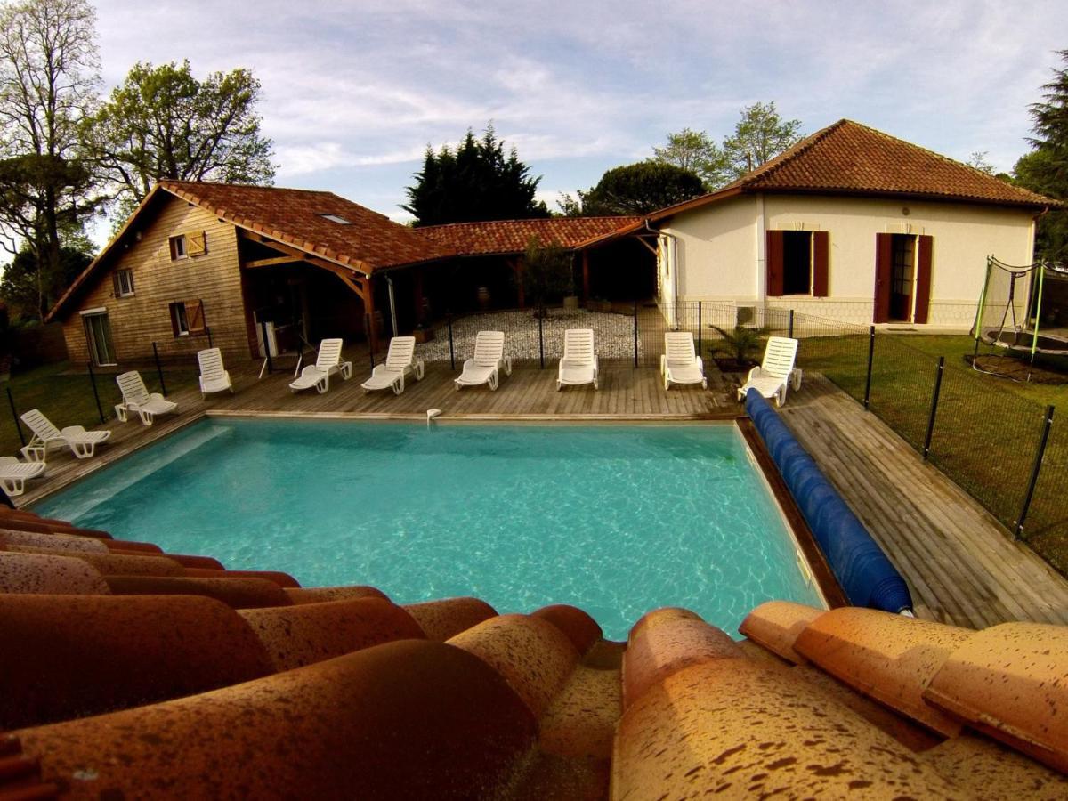Ensemble de 3 villas avec piscine chauffée, esprit détente Sanguinet Esterno foto