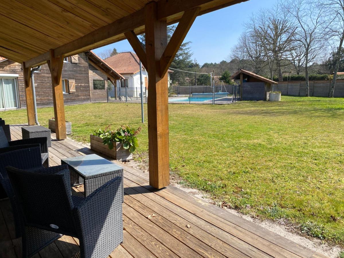 Ensemble de 3 villas avec piscine chauffée, esprit détente Sanguinet Esterno foto